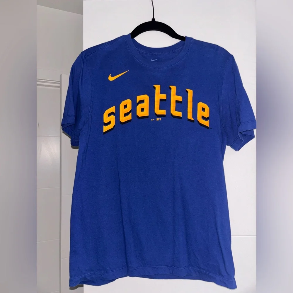 Seattle Mariners Julio Rodríguez Nike Royal City Connect Name & Number T-Shirt - Picture 3 of 4